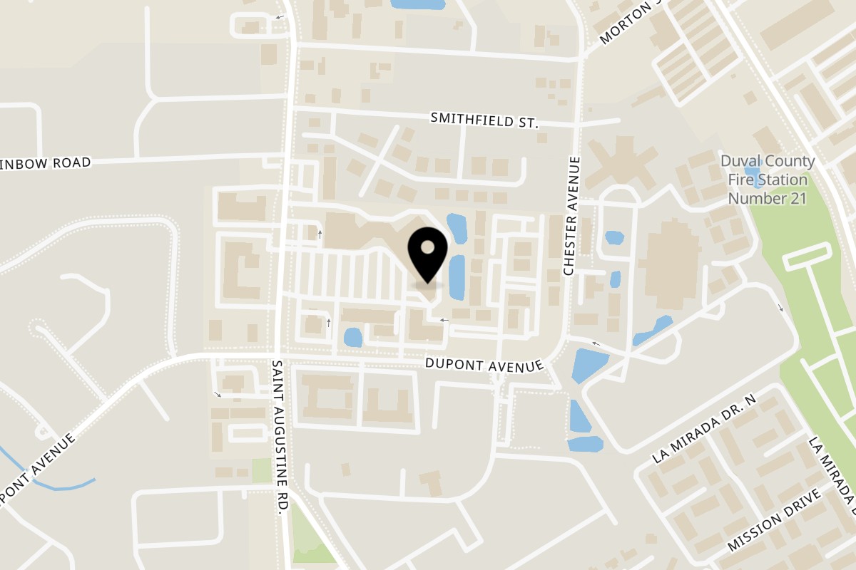 Map showing the location of Ya Habibi Slice & Spice on 6271 St Augustine Rd #29 in Jacksonville